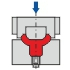Hydraulic fitting press